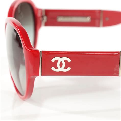 red sunglasses chanel|authentic Chanel red sunglasses.